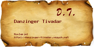 Danzinger Tivadar névjegykártya